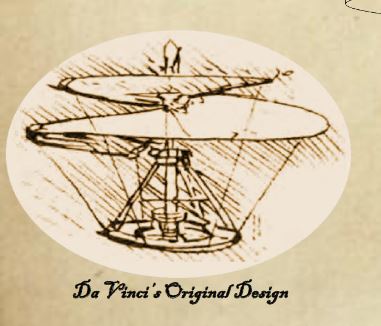 da Vinci's sketch of the aerial 