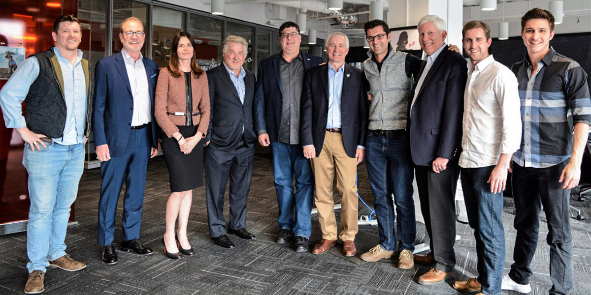 Hermeus founders and advisors (left to right): Glenn Case (founder), Rob Weiss, Katerina Barilov, Mitch Free, Keith Masback, Rob Meyerson, AJ Piplica (founder), Dr. George Nield, Mike Smayda (founder), Skyler Shuford (founder).
