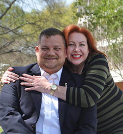 Andrew and Stephanie Ollikainen during a spring 2016 visit to Georgia Tech