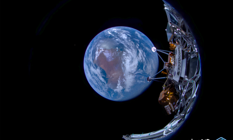 Intuitive Machines' first successfully transmitted IM-1 mission images to Earth on February 16, 2024