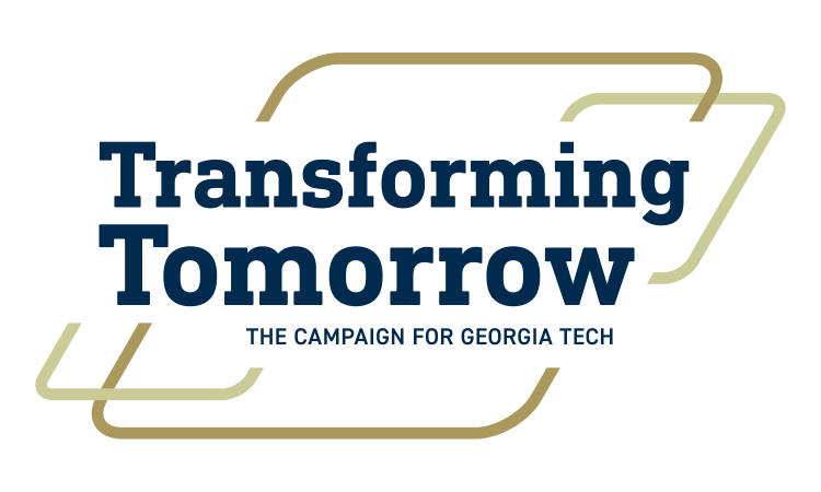 logo for "Transforming Tomorrow: The Campaign for Georgia Tech"