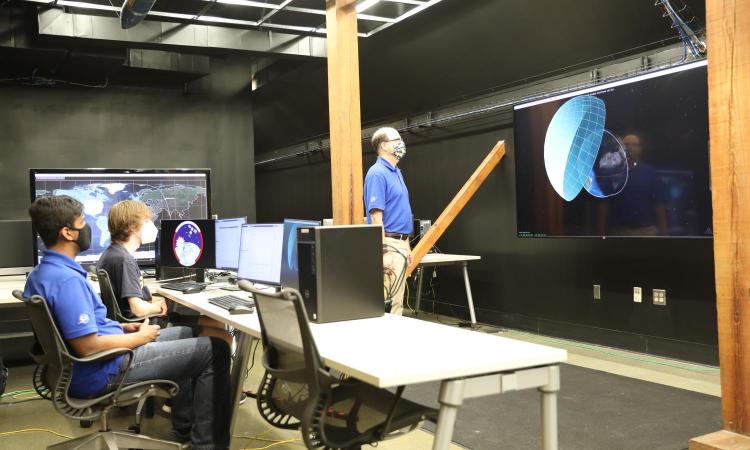 Professor Lightsey in the Lab