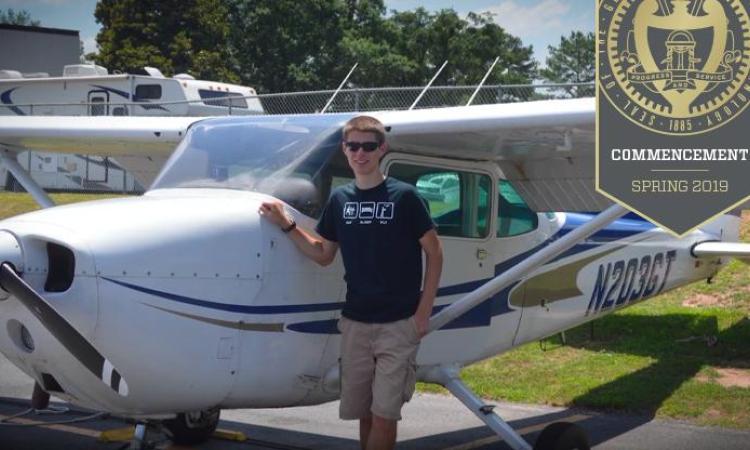 <p>Aerospace engineer Loren Isakson has flying in his blood, but he chose Georgia Tech without even knowing that there was a Yellow Jacket Flying Club. Now, he's serving his last semester as president of the organization.</p>