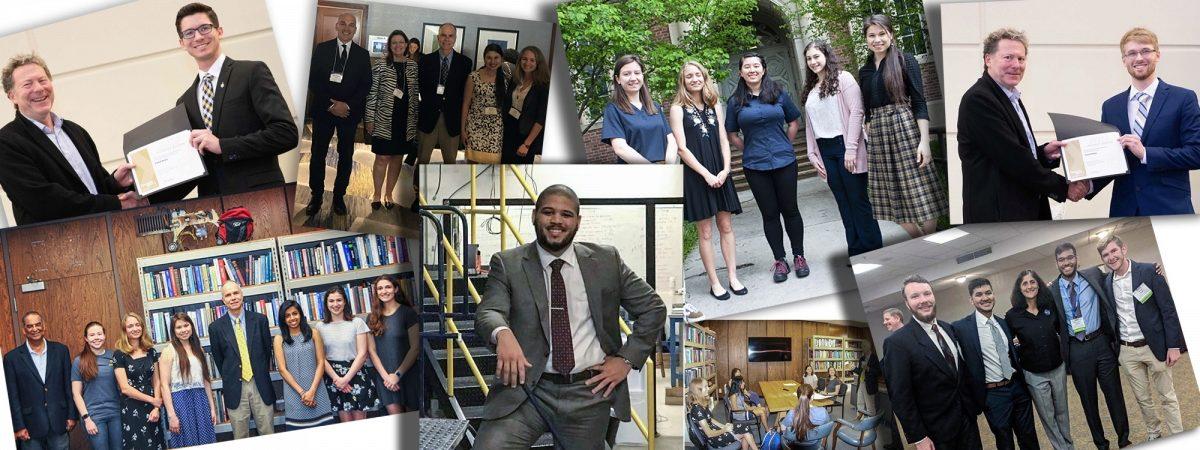 Collage of photos with the 2019 student award recipients