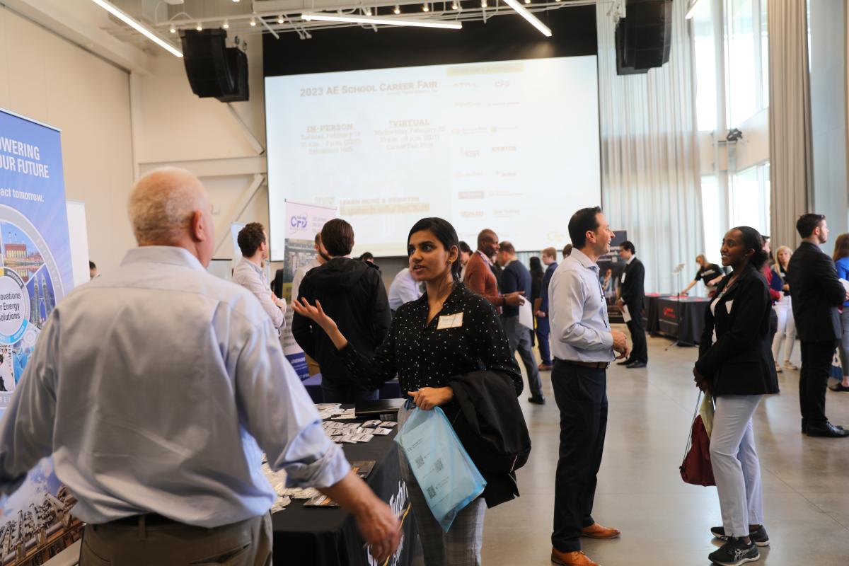 aerospace engineering school career fair participants