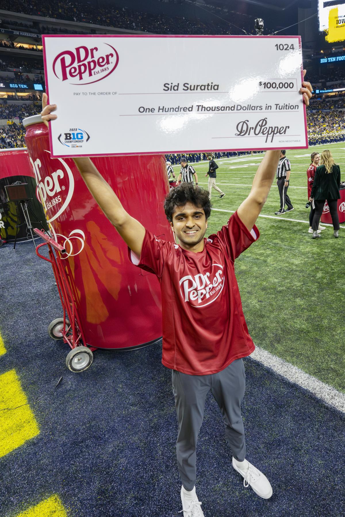 Sid Suratia competes for $100k in tuition money