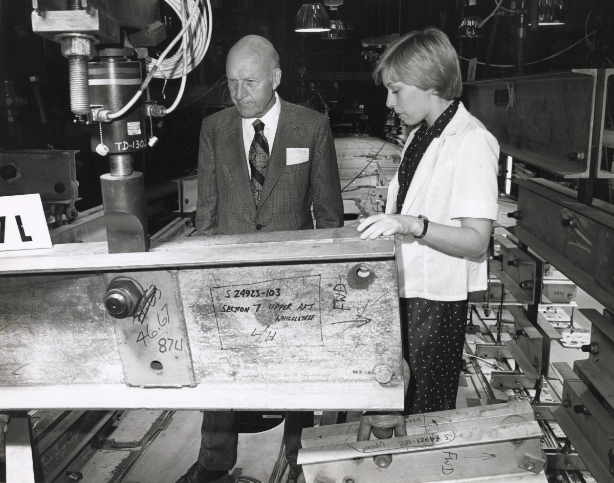 Marilyn Smith co-oping at Lockheed in Marietta, Georgia 