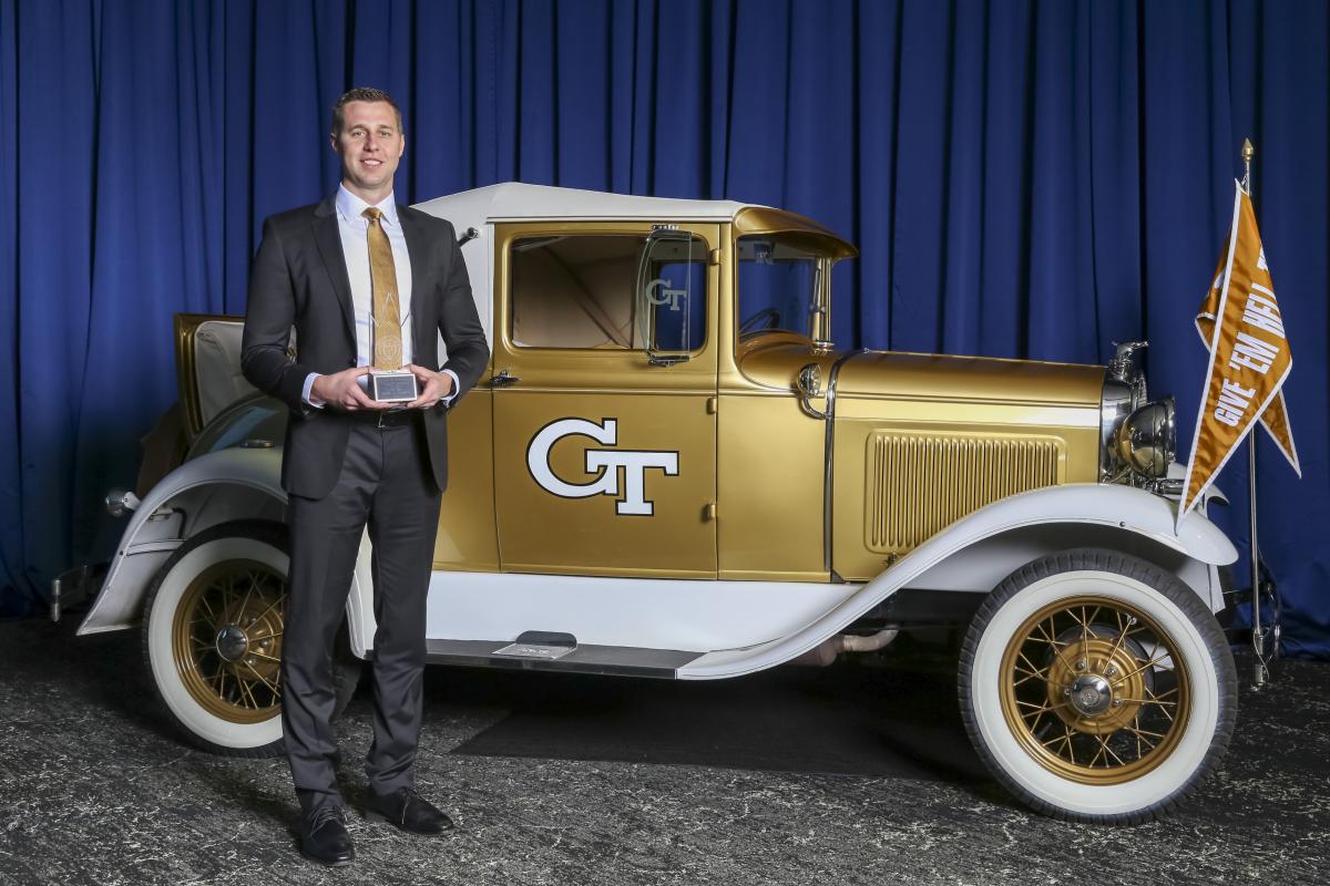 Jacob M. Kwasnik poses with the Reck 